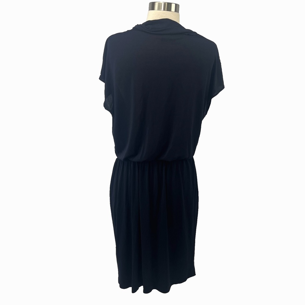 Escada Womens 38 Navy Blue Blouson Dress Viscose Blend Career Business Cocktail - Picture 6 of 15